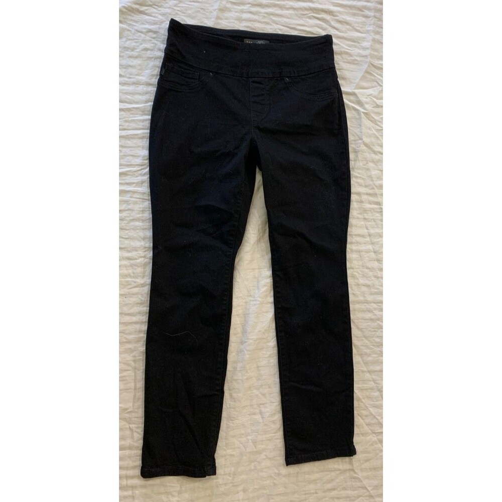 LEE SCULPTING WOMENS SLIM LEG MID RISE PULL ON JEANS SIZE 6 SHORT